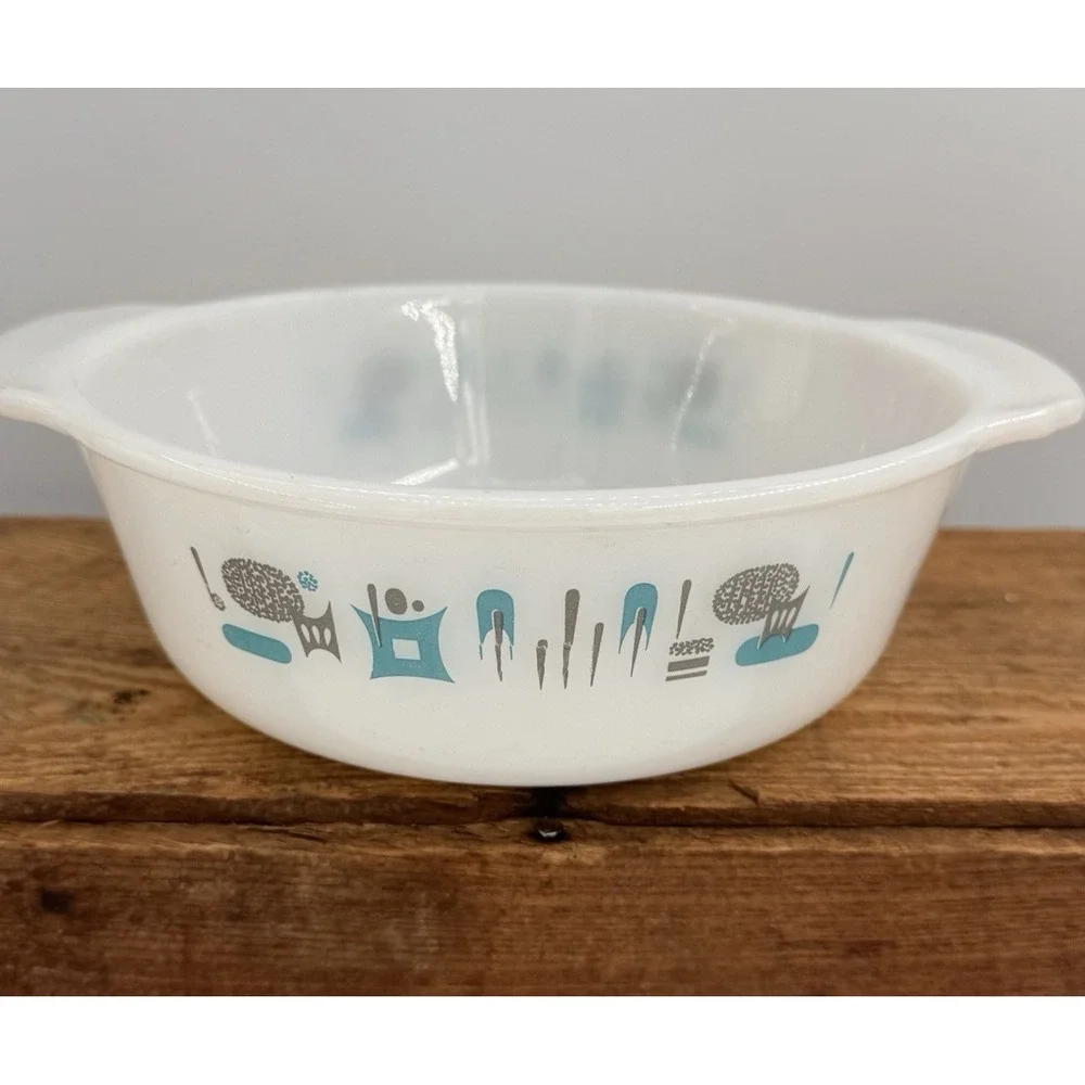 Mid Century Fire King  Blue Heaven 7